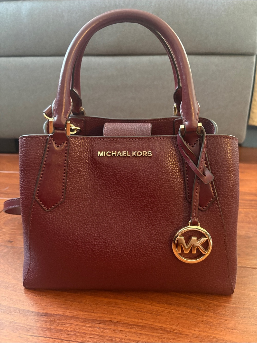 Michael Kors Kimberly Small Leather Satchel
